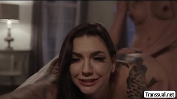 TS Casey let sucks Rocky sucks her shecock