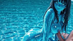 gelara’s skin shifts like currents in the sea, a liquid body of temptation that remakes itself with every touch you give her. ai generated