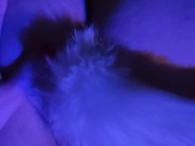 Male virgin pussy and cock in chastity cage (Mistress will fuck her soon)