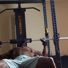 Hallelujah Johnson Tall Dark Chocolate Muscles Tattoos Body in the Gym