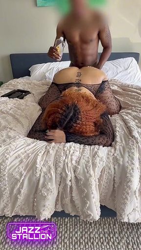 Behind the Scenes Big Ass Slut Getting Fucked by Big Black Cock