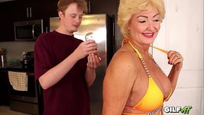 Oiling Up Granny&rsquo_s Desires