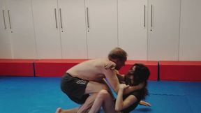 Princess Petra vs Higgens Mixed Wrestling Rematch