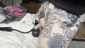 My giant dick plugs this tight pussy until it drips raw pumping juices thick thighs scream