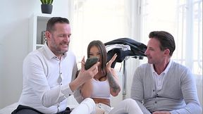 Tempting Tourist Monika Fox Sucks And Fucks In No Strings DP Foursome GP2944