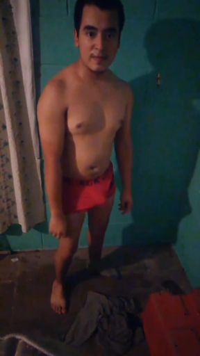 Jesus in excited boxer