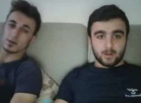 Big-Cock Turkish Daddies Masturbating on Cam