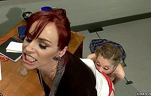 Professor spanks cheating student
