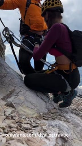 I sucked his dick on a via ferrata in the Alps