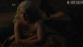 A nice explicit nude scene with hot AF charming blonde lady Emilia Clarke