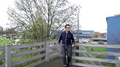 Sexy housewife milf masturbates with vegetable and fucks a big cock in the kitchen