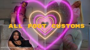 Ebony Femdom Goddess Aspen Aires Compiles All Of Her Foot Worship Content Into ONE (All Foot Customs)