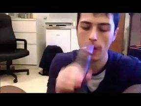 Big Black Cock Sucked by a Horny Amateur Dude