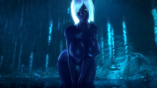 Dark elf Queen Nualia show huge boobs, noname55