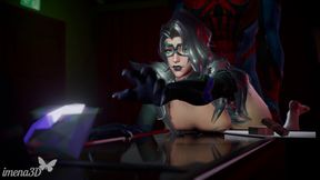 Black Cat Caught by Spidey