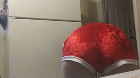 Topless Cleaning While You Game With Boys