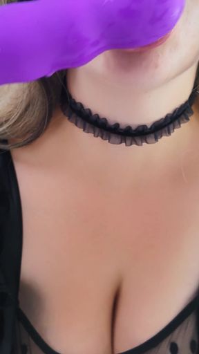 PAWG Maid in Black Lingerie Rides a Dildo Instead of Cleaning Your Room.