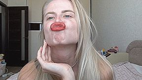 Delicious red lips! MP4