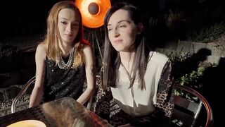 Lesbians Share Their Girlfriends For A Threesome And Double Penetration