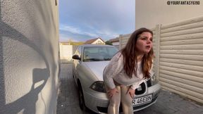 Super Loud Farts on Car in Very Tight Leggings