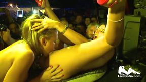 Lewd lesbians smutty sex orgy