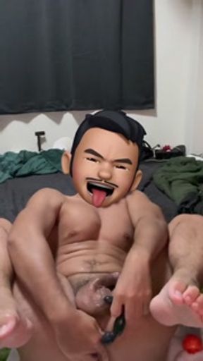 『 俺の部屋 』 仮想兄貴RYUDOの男アナニー vol.1  二刀流。チンポもケツも両方使えて一人前の男だぜ。