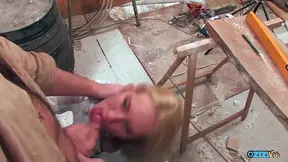 hot blonde gets bare and screwed in the booty