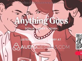 ASMR Audio Porn: First Time Hotwife Threesome at a Swingers Club with Cuckold Boyfriend – Erotic Audio Story