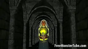 Fiery Redhead Seduced by Horny Vampire in Steamy 3D Encounter