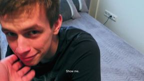 18-year-old amateur twink enjoying bareback anal