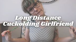 dirty talking long distance GF to her cuck BF
