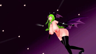 Darkstalkers Hentai Morrigan Aensland Nude Dancing Señorita and Sex Sucubo Girl Big Boobs MMD 3D
