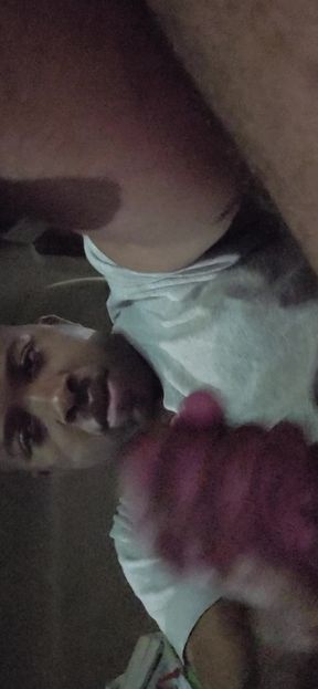 Cum In Car  at night (alot of semen)