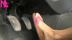 Revving in Pink Birkenstock Flops