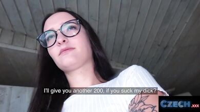 Czech XXX - Sweet ass Czech is fucked in public under a bridge