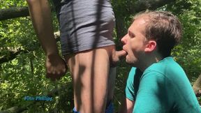 Cock Sucking Slut Has Fun in the Woods