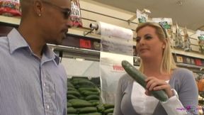 A Slutty Blonde Is Really Good at Deepthroating and Hardcore Fucking a Big Black Cock.