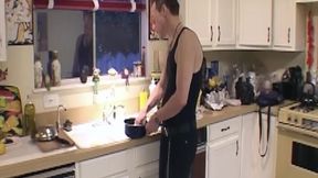 Big Titted Brunette MILF Spreads Her Dripping Hairy Pussy