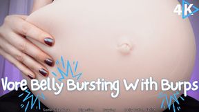 Vore Belly Bursting With Burps - 4K - The Goddess Clue, Teasing My Prey As They Digest, Squishy Belly, Belly Button Fetish, Post-Vore Digestion, Playful Moaning, Burping