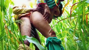 Hot Threesome Hard Fucking in Outdoor