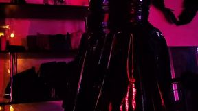 Femdom Mistress Eva Latex Dominatrix Sexy Fetish Big Ass MILF Solo Strap Kink Vinyl Pvc