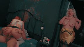 stepbrother is caught in a crossfire so hot the house leaned like a whore – stepfamily gangbang threesome