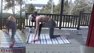 Topless Outdoor Yoga In Colorado!