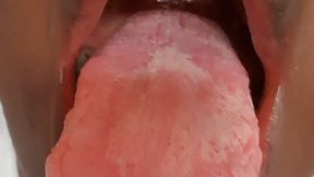 Mouth and tongue fetish