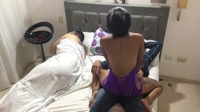 I fuck my stepbrother at my stepdad's house