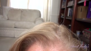 Aunt Judy's Big Tit MILFs - Your Busty Mature Step-Aunt Alyssa Sucks Your Cock (POV)
