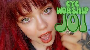 Green Eye Fetish JOI - Worship My Big Eyes - Ginger Rae - jerk off instructions- eye fetish - green eyes - sensual