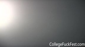 Frat teen slut getting fucked on the sink