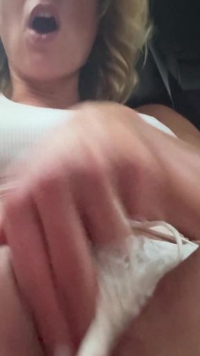 I Finger My Pussy and Ass in the Back of My Car