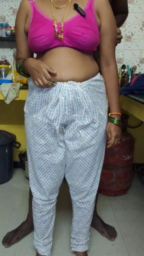My wife&#039;s hot body reveal With Clear Tamil Audio